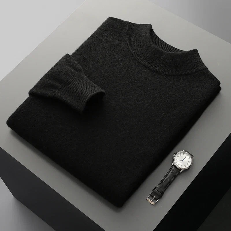 Harlon | Men’s Wool-Blend Mock Neck Pullover