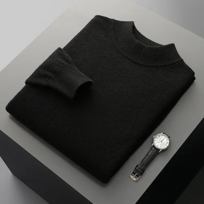 Harlon | Men’s Wool-Blend Mock Neck Pullover