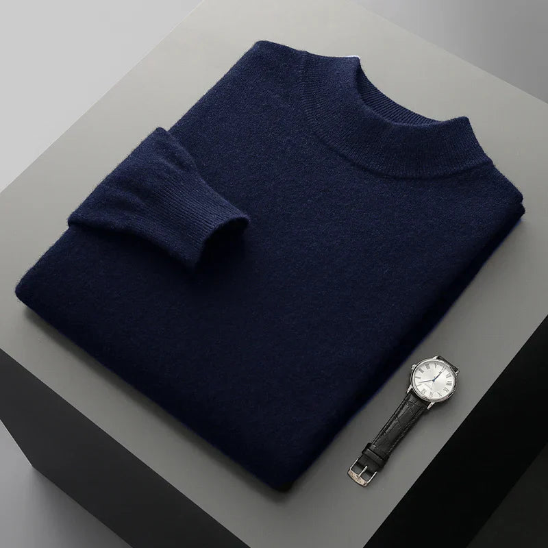 Harlon | Men’s Wool-Blend Mock Neck Pullover